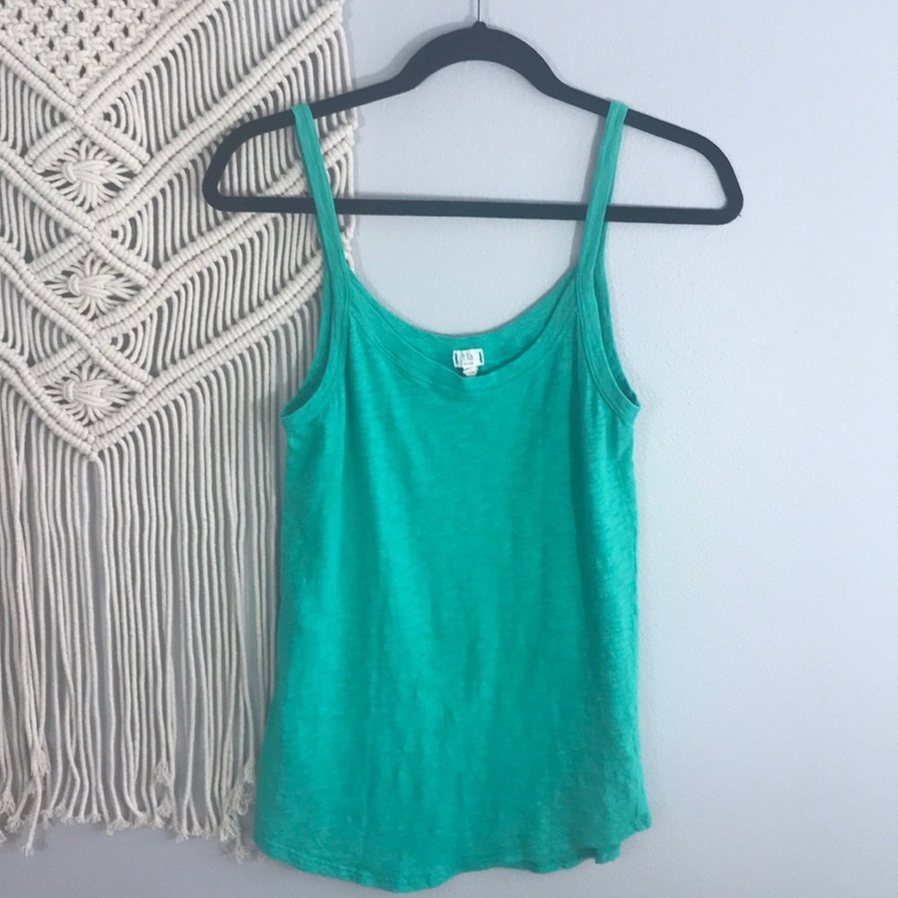 t. la by Anthropologie Green Tank Top M